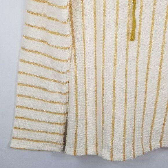 Hem & Thread Yellow Striped Snap Up Hoodie - Picture 4 of 8